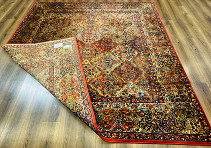 Karastan Rug Kirman Multicolor Panel Wool 8.8x8.8 Vintage