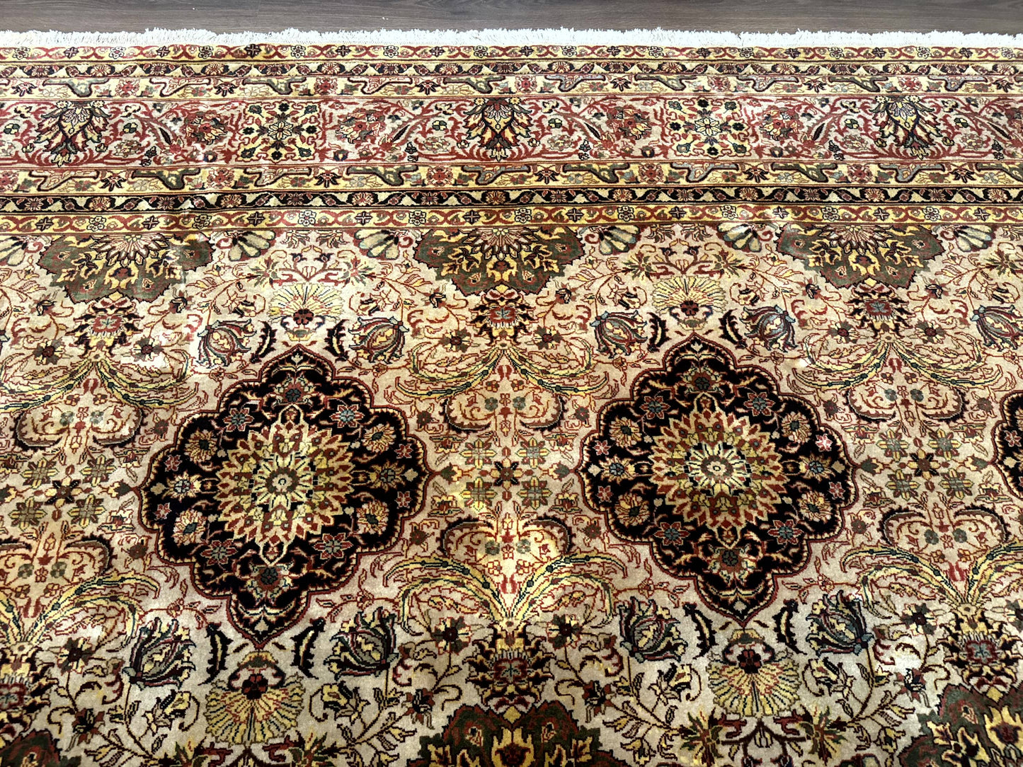 Indian Agra Rug 9x12, Fine Oriental Carpet