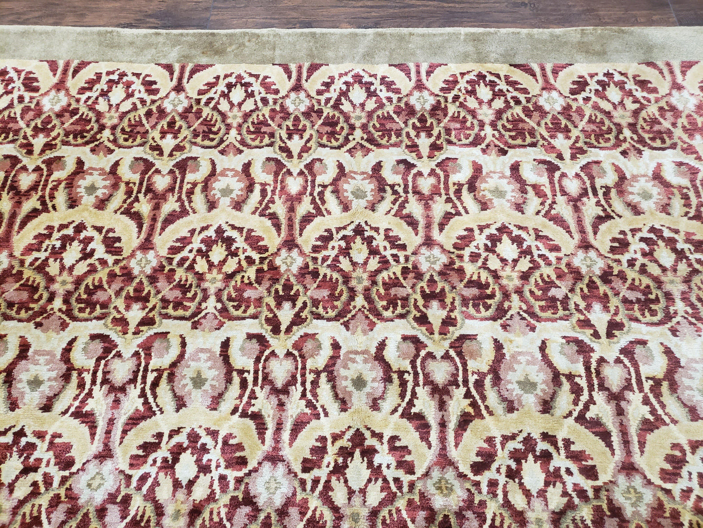 Hand Knotted Wool Rug Indian Nepalese 9x12