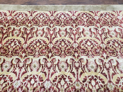 Hand Knotted Wool Rug Indian Nepalese 9x12