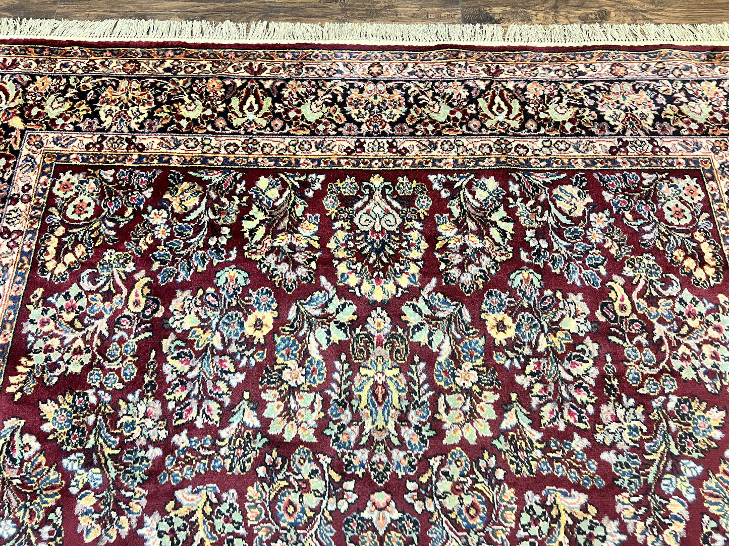 Karastan Rug 9x12 Red Sarouk #785, Wool Karastan Carpet, Discontinued Vintage, Original 700 Series, Karastan Area Rug