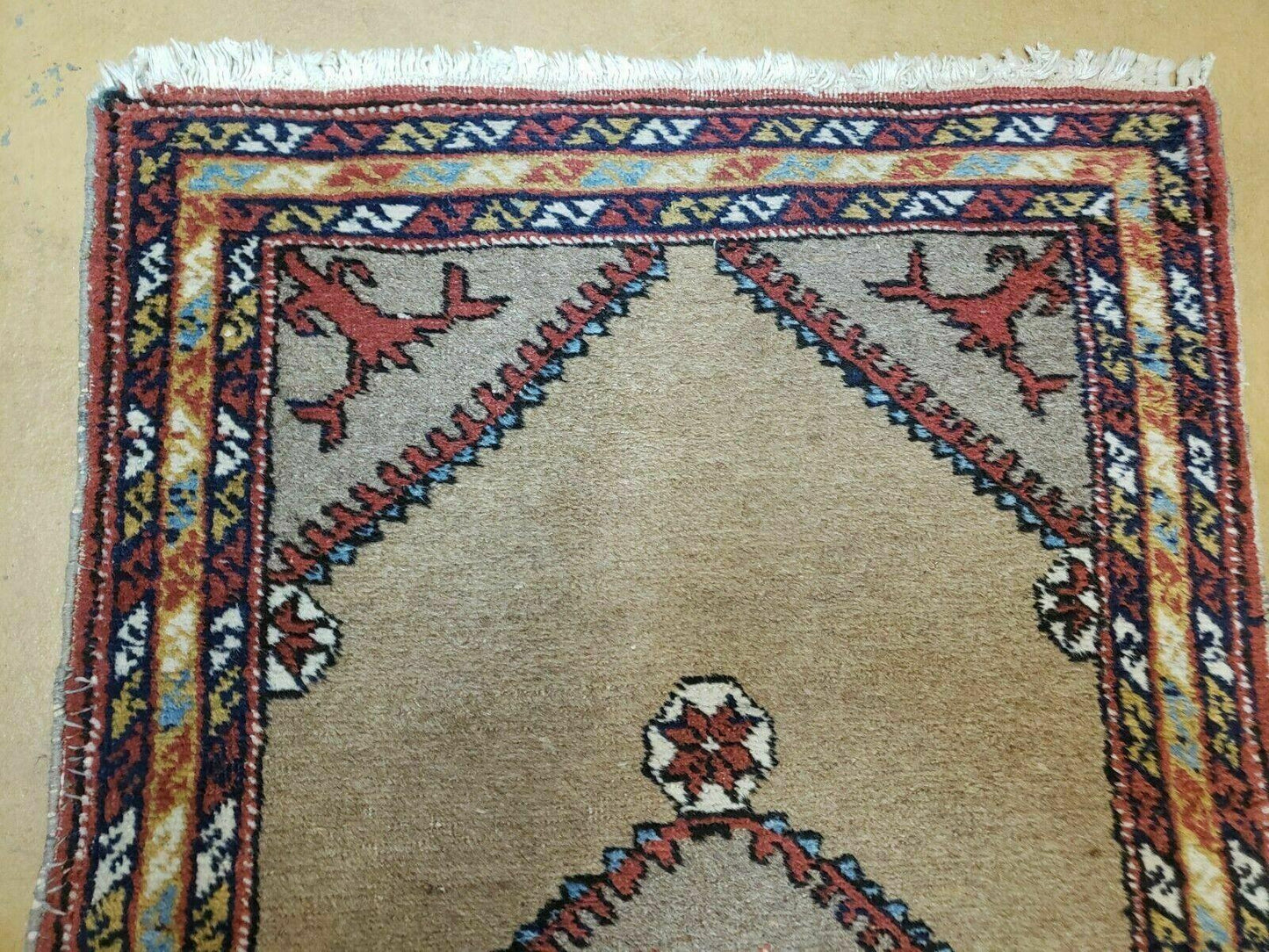 Persian Sarab Runner Rug 2x11 Antique Tribal Hand Made Camel Hair