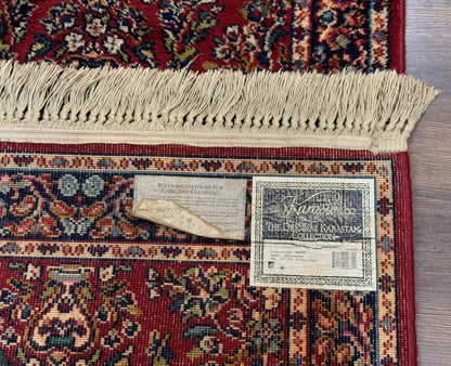 Karastan Runner Rug 2.6 x 8.6, Red Sarouk #785, Original 700 Series, Wool, Rare