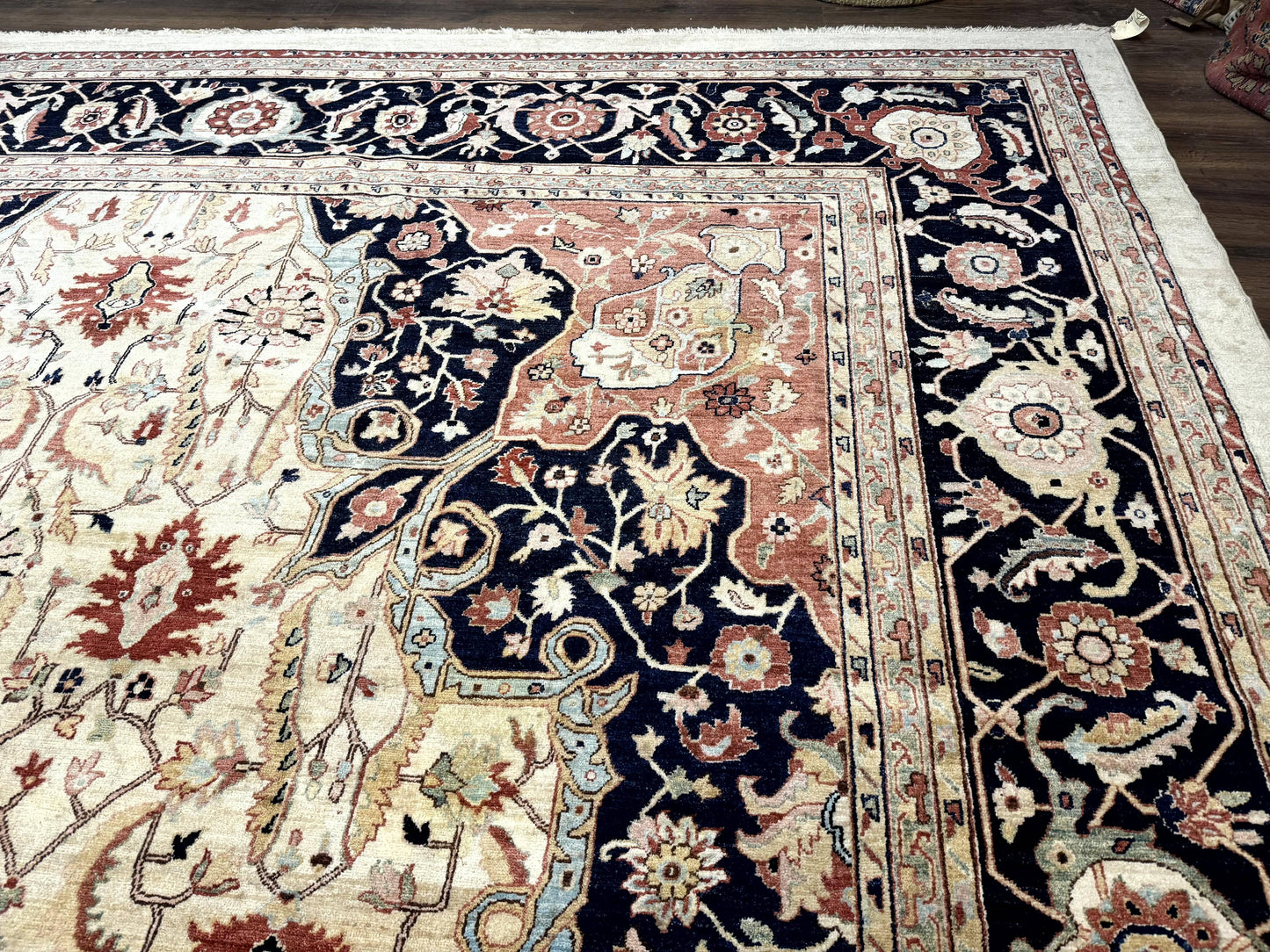 Stark Carpet Palace Sized Traditional Wool Handmade Rug 13x19 Beige