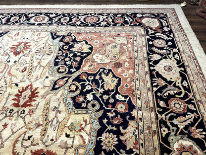 Stark Carpet Palace Sized Traditional Wool Handmade Rug 13x19 Beige