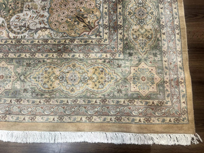 Pak Persian Rug 9x12 Hand Knotted Wool Diamond Panel Design