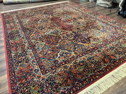 Karastan Kirman Multicolor Wool Rug 8.8 x 10.6 Ft Original 700 Series