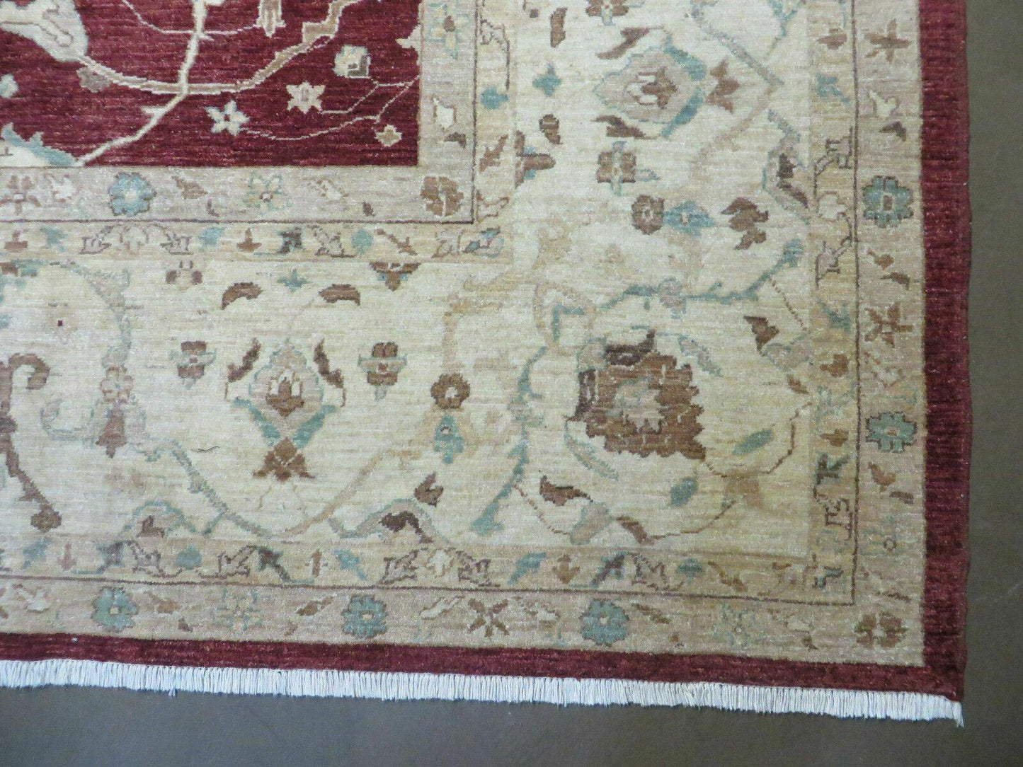 10' X 14' Vintage Handmade PESHAVAR CHOBI Pakistani Agra Wool Carpet Nice