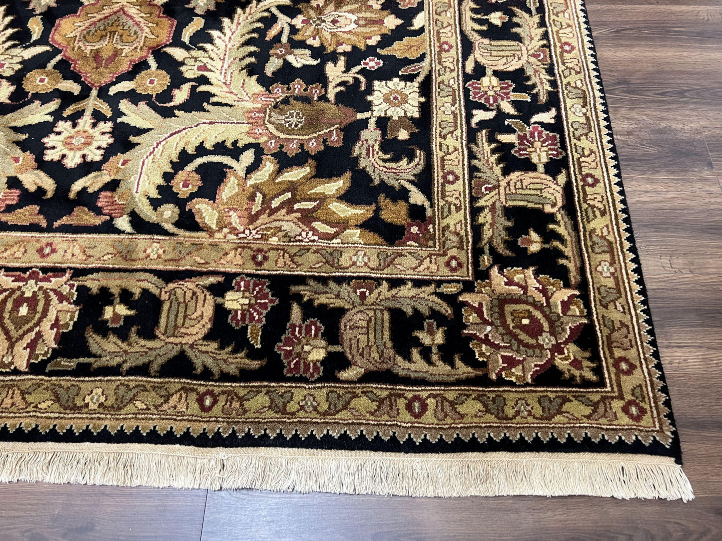 Indo Mahal Sultanabad Rug 8x11 Vintage Handmade Wool Floral Oriental Carpet