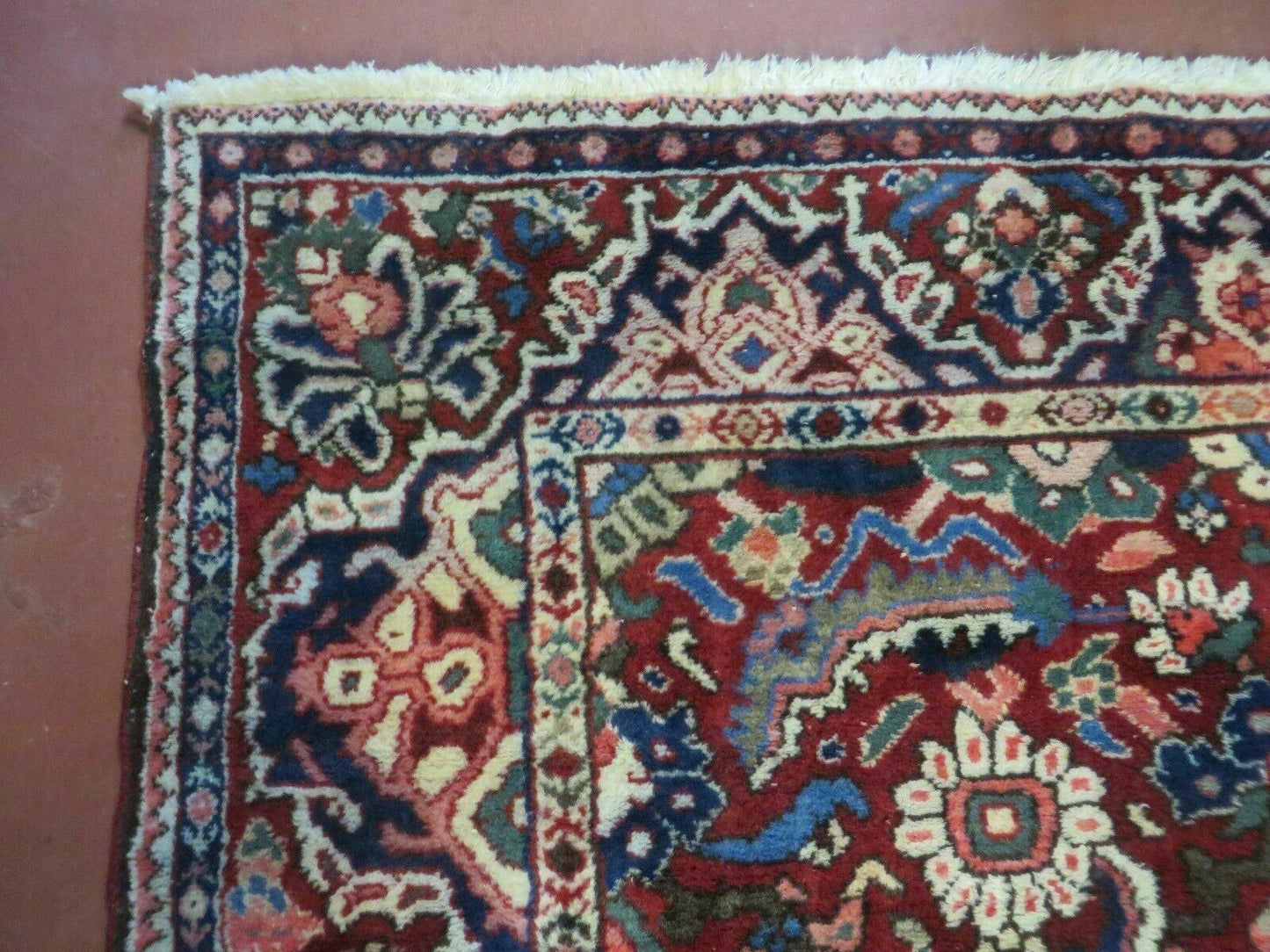 Antique Turkish Wool Rug 5x9 Handmade Veg Dyes 1940s Excellent Condition