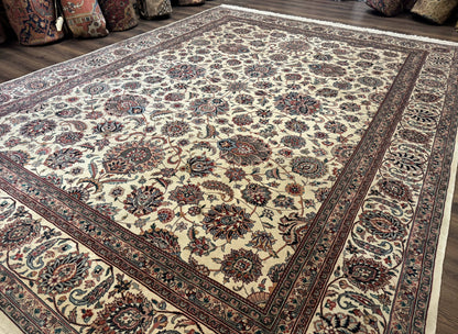 Pak Persian Rug 9x12 Hand Knotted Wool Allover Pattern Oriental Carpet