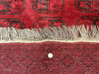 Afghan Bokhara Bashir Rug 3x6 Red