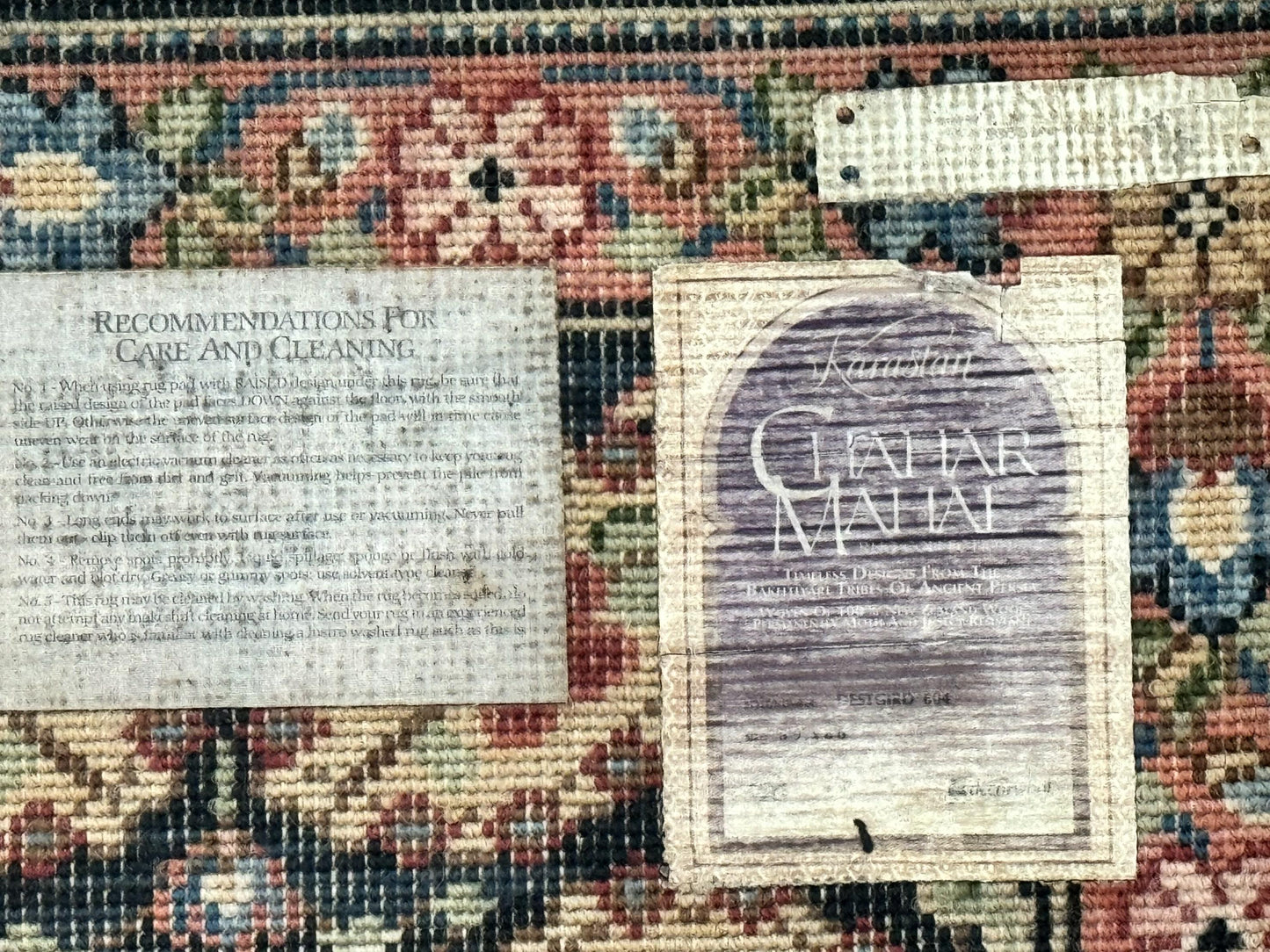 Karastan Rug Chahar Mahal 604 Wool Vintage