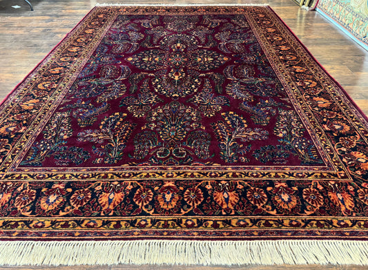 Karastan Rug Antique Wool Pile Sarouk Lanamar 8.6x12 Vintage Discontinued