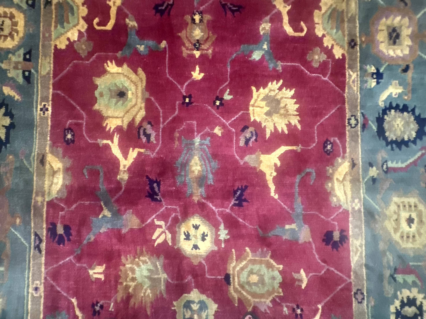 Tufenkian Tibetan Rug 8x10 Hand Knotted Wool Pile Room Sized Carpet