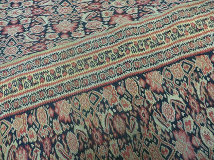 Antique Turkish Kilim Rug Soumak Flat Weave Two Sided Tribal Wool 50x78 Inches