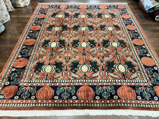 Bidjar Rug 8x10 Handmade Vintage Wool Indo Persian Red Black Carpet