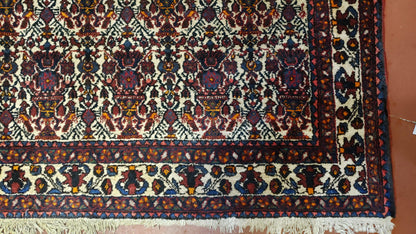 Persian Afshar Rug 3.6 x 5, Zili Sultan Pattern, Wool