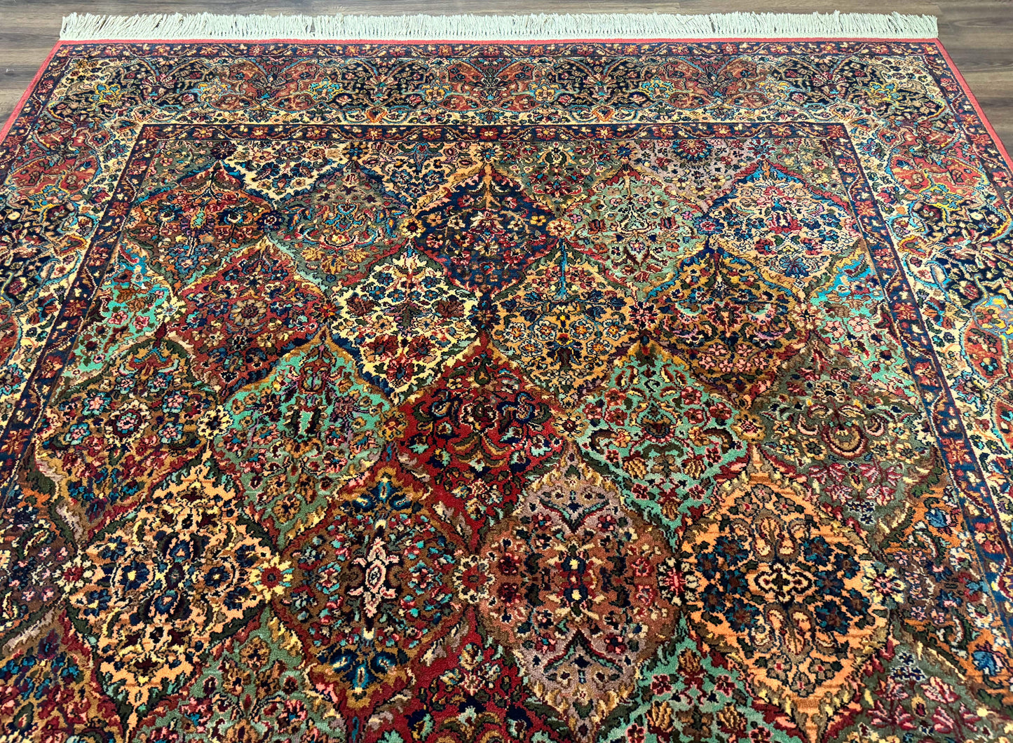 Karastan Kirman Multicolor Wool Rug 8.8 x 10.6 Ft Original 700 Series