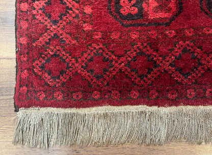 Afghan Bokhara Bashir Rug 3x6 Red
