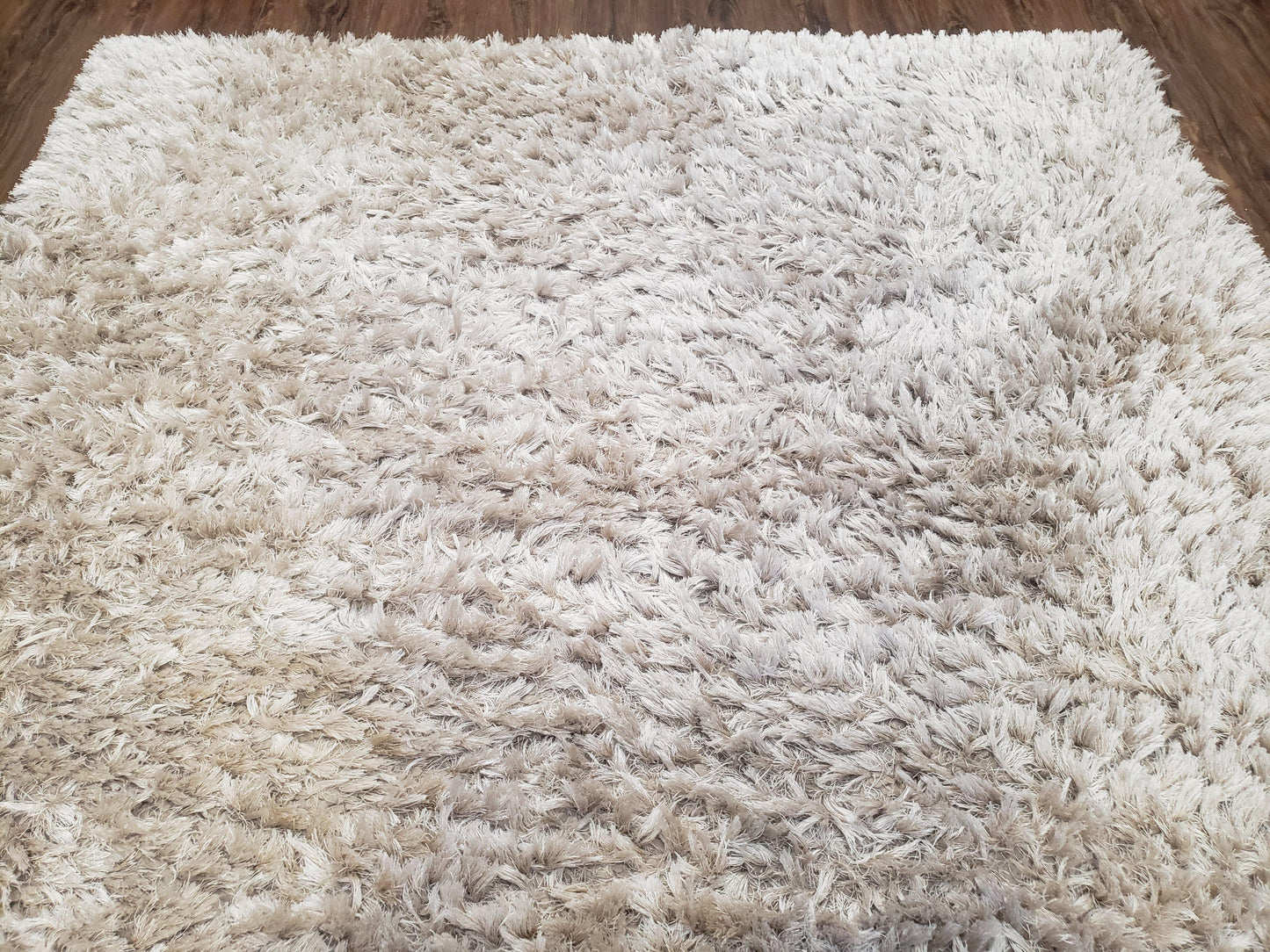 Ivory Shag Rug 6x7, Flokati Carpet, Shaggy Soft Plush Pile Area Rug, Modern Contemporary