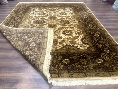 Indo Persian Mahal Rug 8x10 Floral Traditional Wool Oriental Carpet