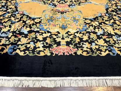 Peking Rug Antique Chinese Hand Knotted Wool Palace Size Oriental Carpet
