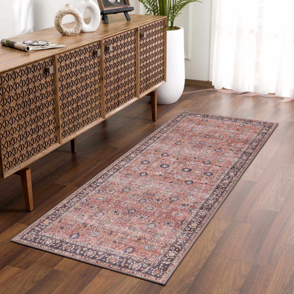 Red Washable Area Rug - Stylish Home Decor Rug