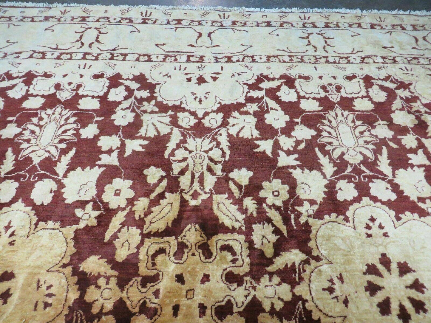10' X 15' Hand Made Pakistan Wool on Cotton Rug Peshawar # 200A