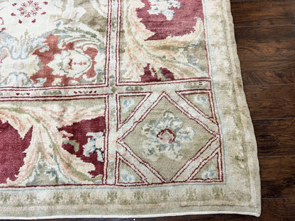 Large Egyptian Oushak Rug 12x21, Wool Handmade Vintage Carpet, Allover Pattern, Oversized 12 x 21 ft Traditional Rug