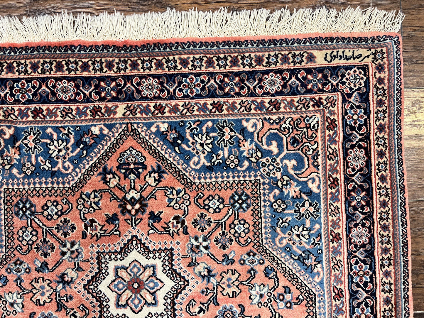 Persian Shiraz Rug 3x5 Hand Knotted Wool Vintage Carpet Geometric Tribal Design