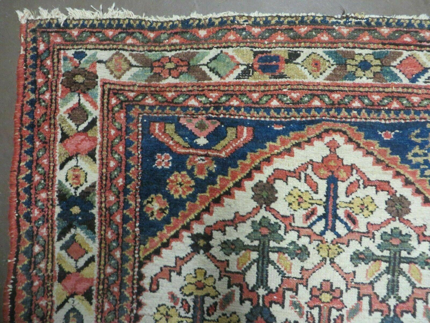 Antique Caucasian Shirvan Wool Runner Rug 3 Ft 3 In By 9 Ft 9 In Handwoven