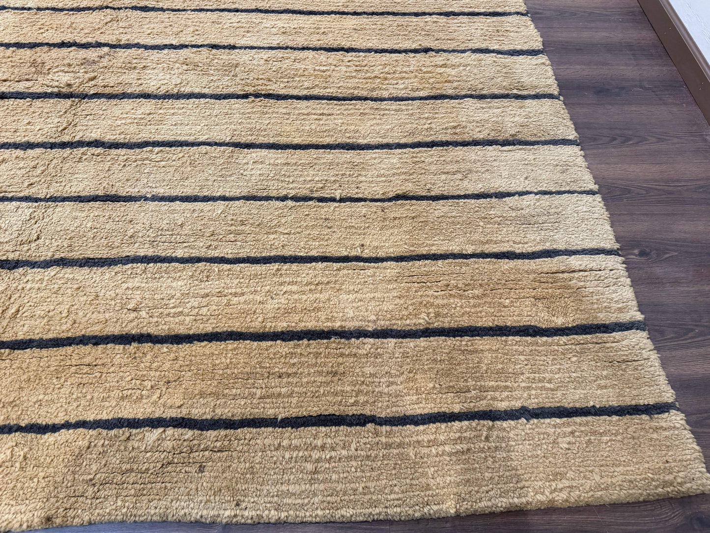 Modern Nepali Rug 13 x 15.6, Palace Size Wool Custom Made Rug, Tan, Large Nepali/Tibetan Carpet