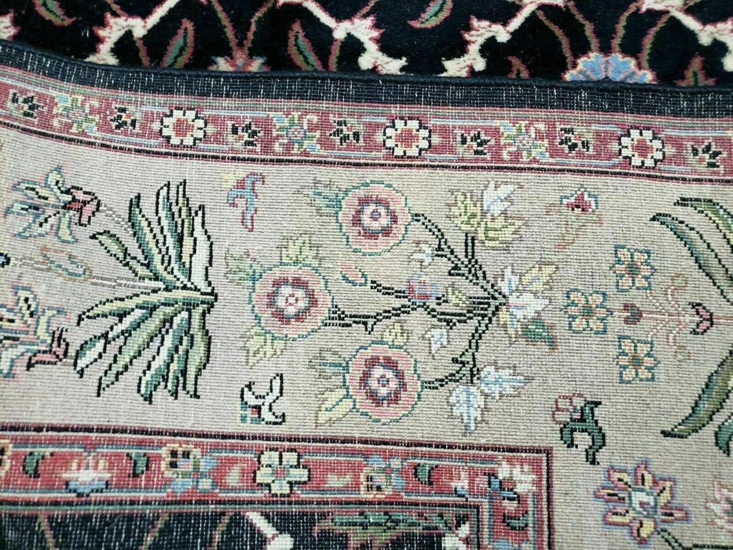 Handmade Wool Rug 6x9 Floral Oriental Hand Knotted Made In India