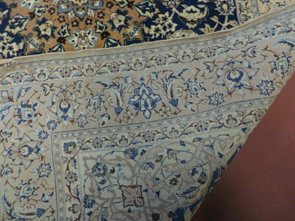 Hand Knotted Wool Silk Rug Floral Oriental 4x6