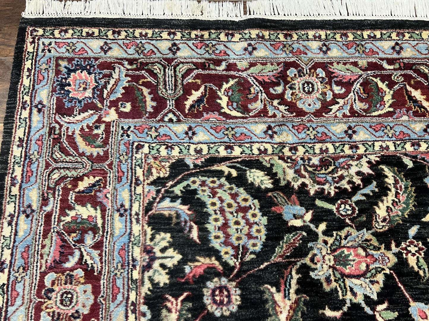 Indo Persian Rug 8x10 Hand Knotted Wool Floral Vintage Area Rug Nourison