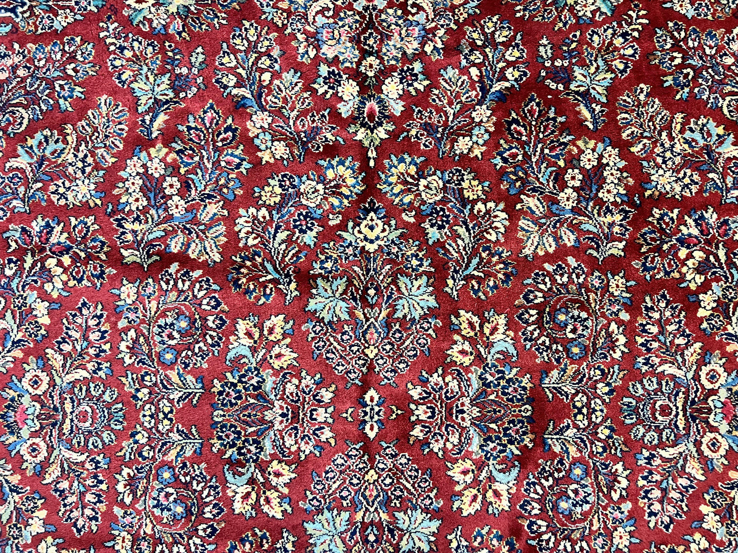 Karastan Rug Red Sarouk 10x18 Wool Carpet Original 700 Series Vintage Large Oriental Rug