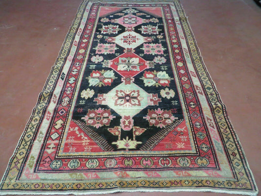 Antique Karabagh Caucasian Rug Handmade Wool 56x105 With Organic Dyes