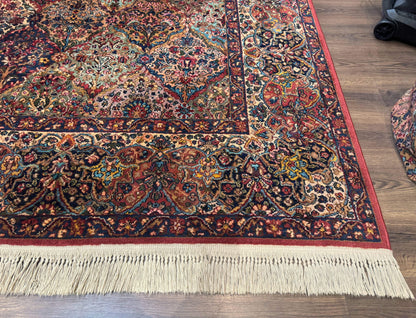 Karastan Kirman Multicolor Wool Rug 8.8 x 10.6 Ft Original 700 Series