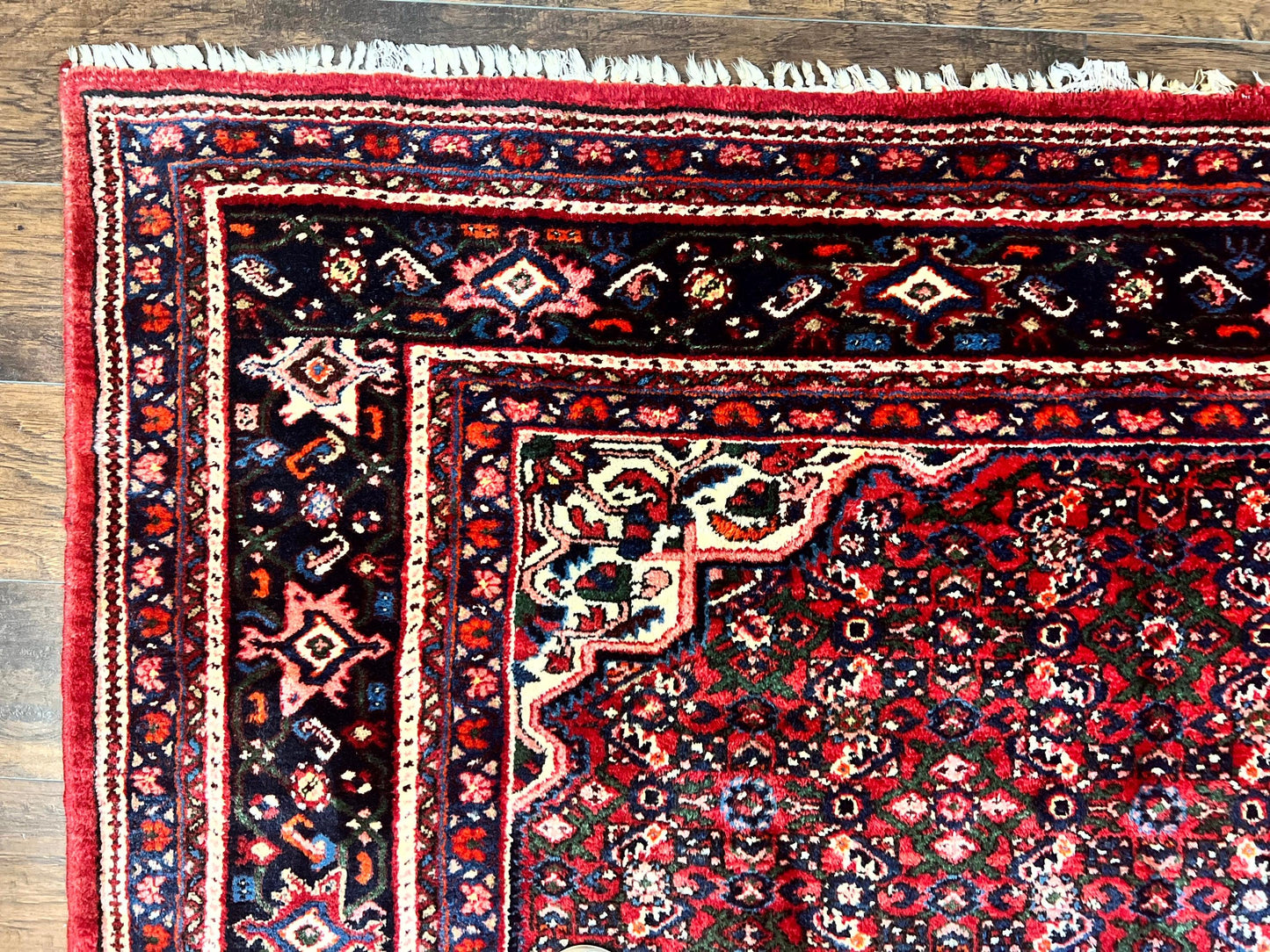 Persian Tribal Rug Hand Knotted Wool Palace Size 11x17 Red Hamadan Dargazin