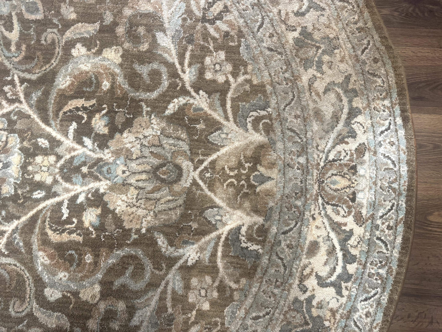 Round Karastan Rug 8x8 ft, Euphoria New Bridge Karastan Rug, Indo Mahal Design