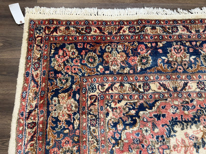 Persian Rug Hand Knotted Wool Hamadan 9x10 Antique Oriental Carpet