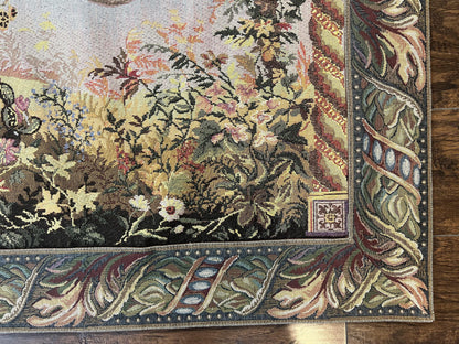 Vintage Tapestry 4 x 5.6, Adorned Elephant Pictorial