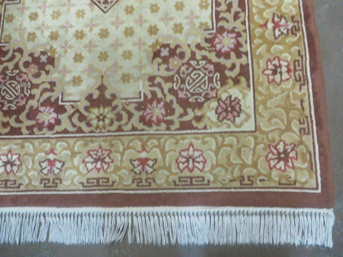 Vintage Chinese Wool Rug 4x6