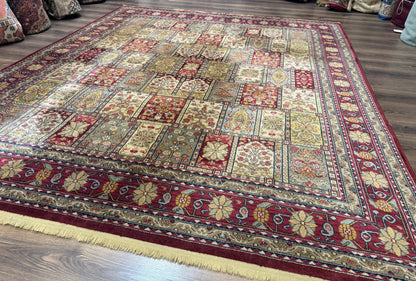 Karastan Bakhtiyari Rug Antique Legends Wool Carpet Multicolor Panel 8.8 x 10