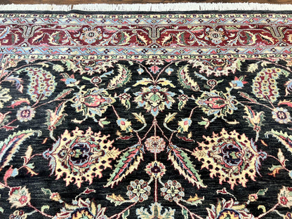 Indo Persian Rug 8x10 Hand Knotted Wool Floral Vintage Area Rug Nourison