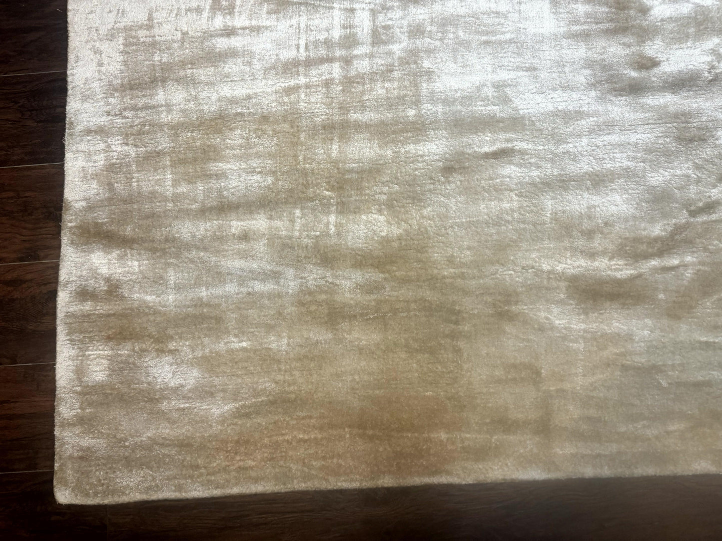 Silk Tibetan Rug 9x11 Hand Knotted Handmade Area Rug Modern Contemporary Carpet