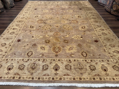 Pakistani Peshawar Rug 8x11, Indo Persian Mahal Carpet, Traditional Wool Oriental Rug
