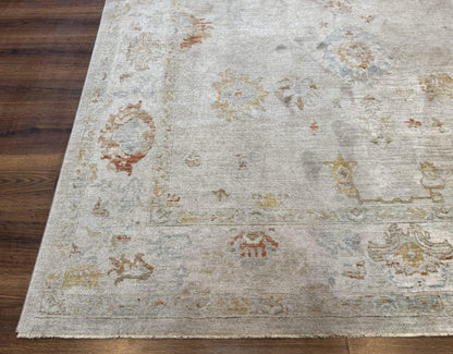 Modern Turkish Oushak Rug 7x9, Netural Colors