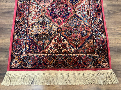 Karastan Rug 3x5 Multicolor Panel Kirman #717, Original 700 Series, Wool Pile, Discontinued